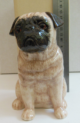 Fawn Pug Money Box By Quail Ceramics