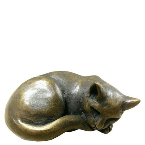 Cat Curled Figurine BY Oriele Bronze
