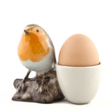 Quail Ceramics Egg Cup With Robin