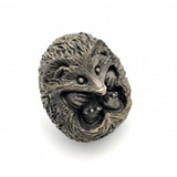 Small Hedgehog Curled Up Figurine By Oriele Bronze