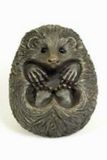 Small Hedgehog Curled Up Figurine By Oriele Bronze