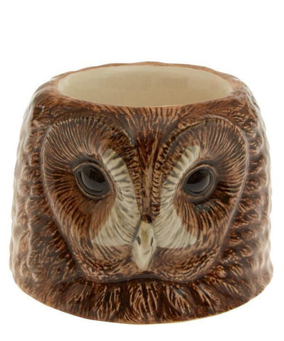 Tawny Owl Face Egg Cup By Quail Ceramics