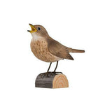 Carved Wooden Thrush Nightingale Figure By Wildlife Garden