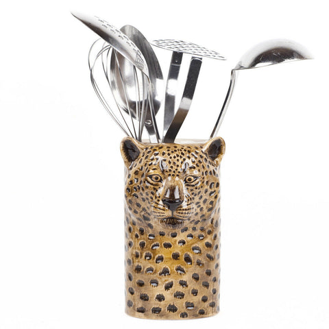 Leopard Utensil Pot By Quail Ceramic