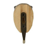 Hand Carved Eagle Owl With Hook By Wildlife Garden Hook