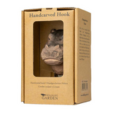 Wooden Hippopotamus With Hook By Wildlife Garden