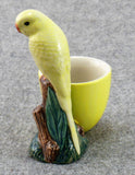 Yellow Budgerigar Egg Cup By Quail Ceramics