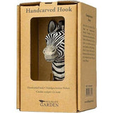 Hand Carved Zebra With Hook By Wildlife Garden