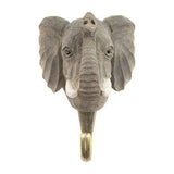 Hand Carved Elephant With Hook By Wildlife Garden