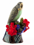 Green Budgerigar Bud Vase By Quail Ceramics
